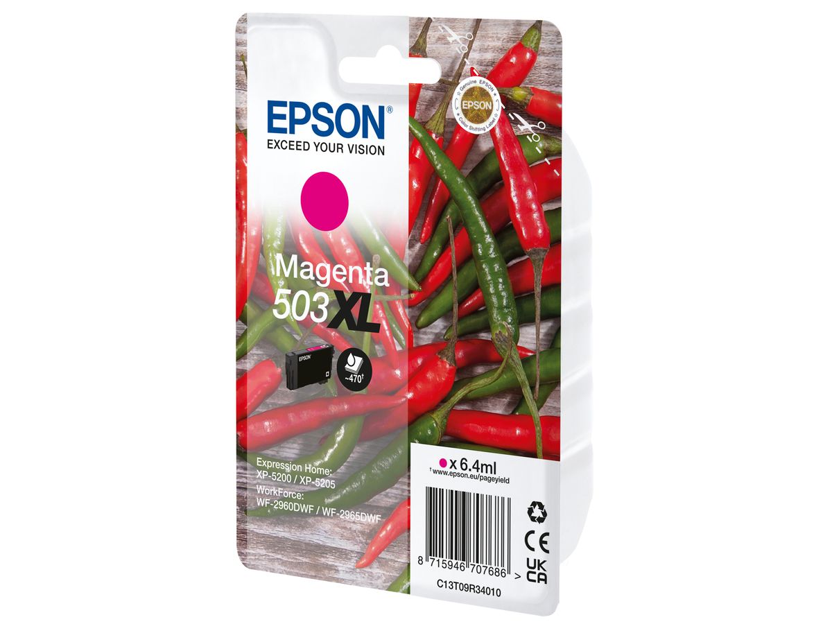 EPSON Tintenpatrone 503XL magenta T09R34010 WF-2960/65 470 Seiten (8715946707686)