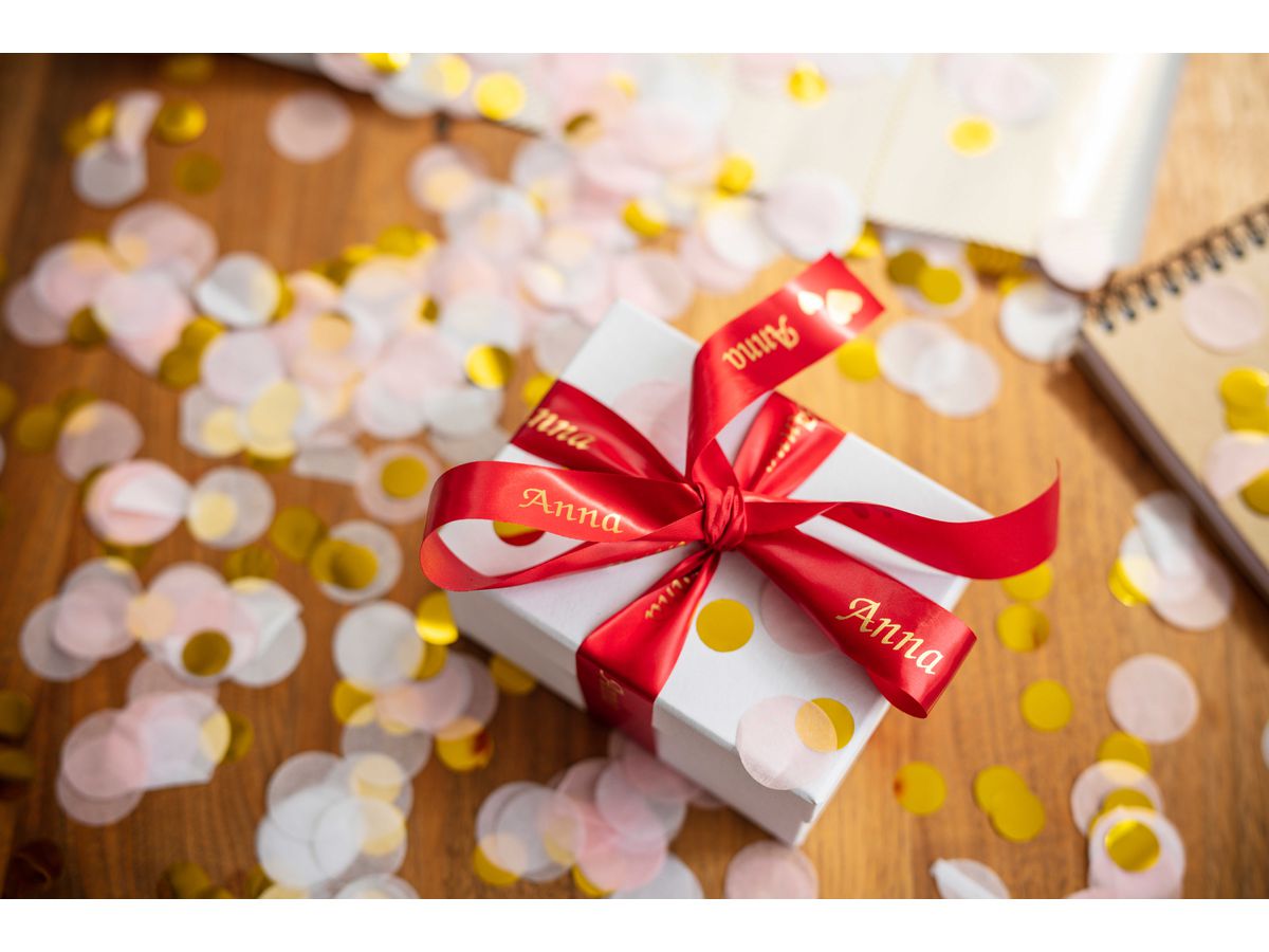 PTOUCH Nastro rosso/oro TZE-RW54 Sistemi Tze 24mm (4977766801928)