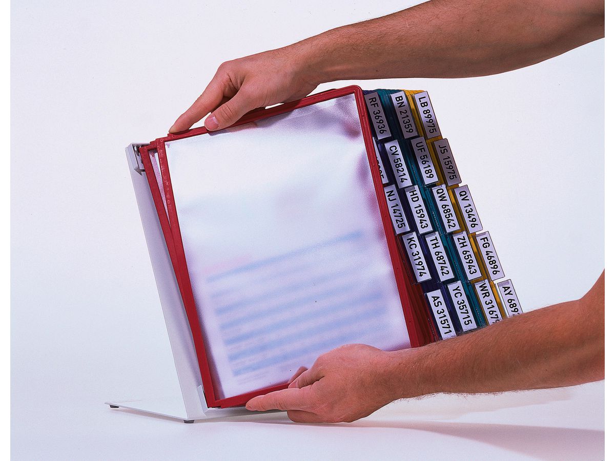 DURABLE Système d.présent. VARIO Table 569900 coloré, avec 20 pochettes A4 (4005546501031)