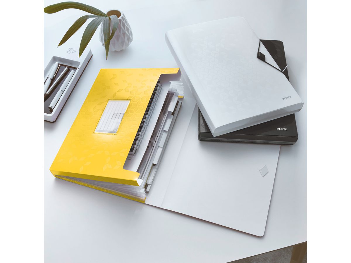 LEITZ Projektmappe WOW A4 4589-00-16 gelb 5 Fächer (4002432121038)
