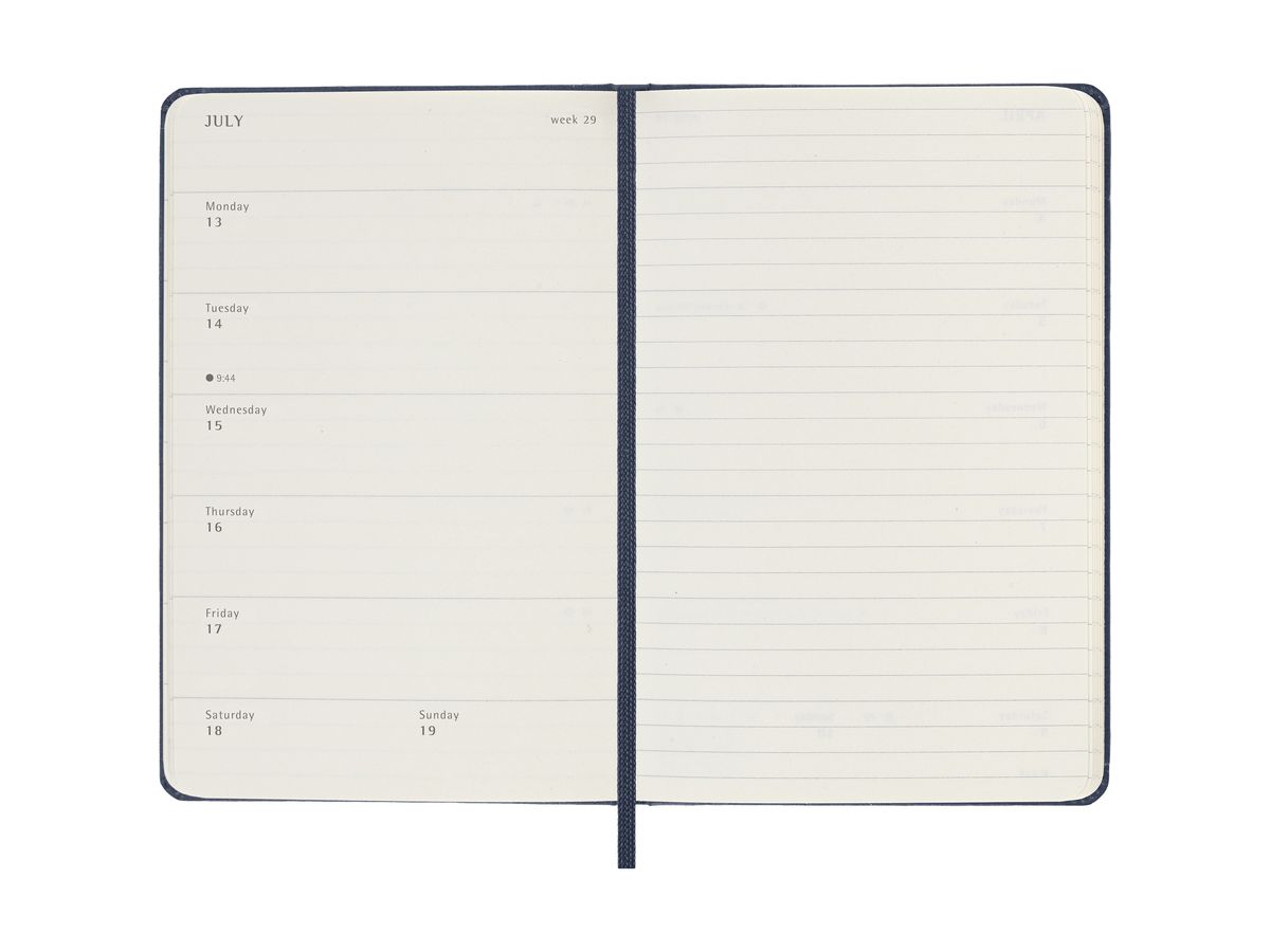 MOLESKINE Agenda Classic Pocket 2026 DHB2012WN2Y26 1S/1P zaffiro HC 9x14cm (8056999274740)
