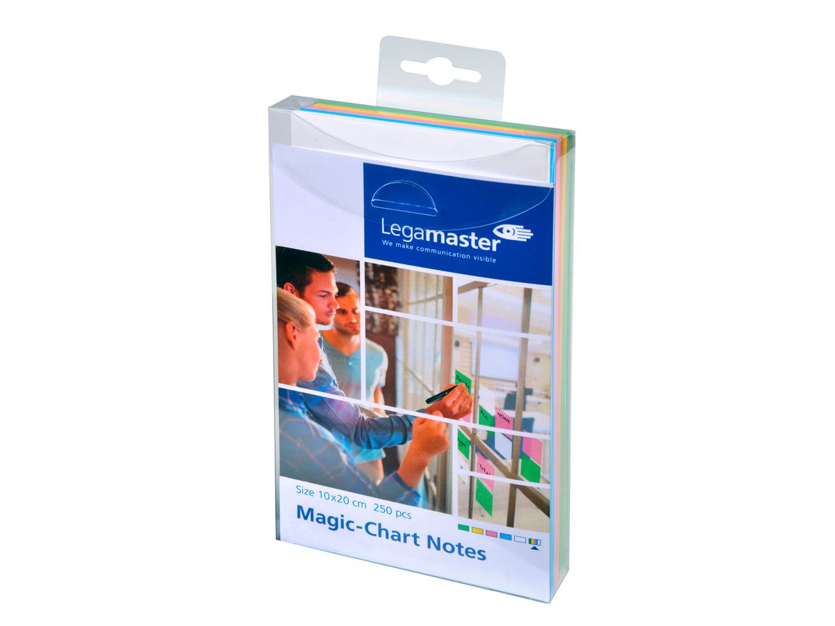 LEGAMASTER Magic-Chart Notes 10x20cm 7-159494 farbig ass. 250 Stück (8713797083942)