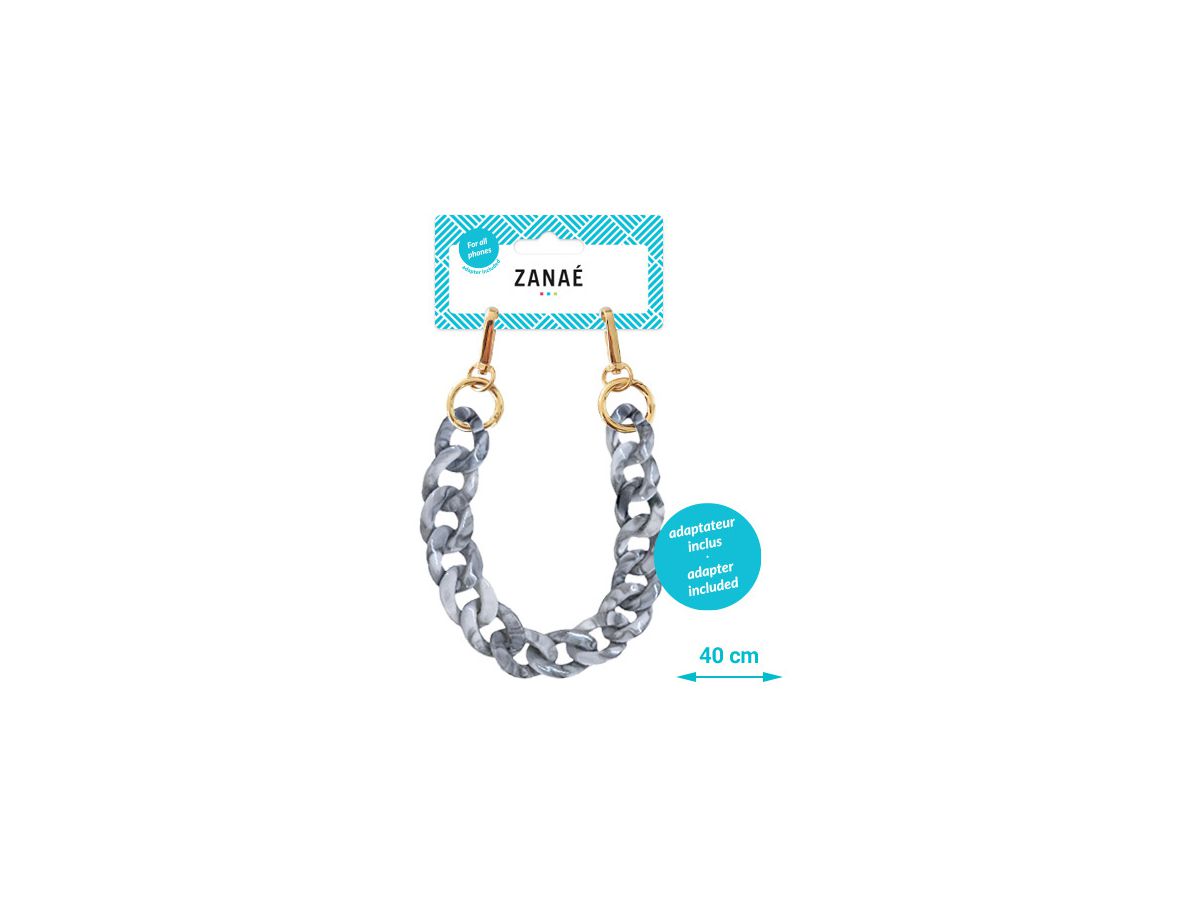 ZANAÉ Phone Wristlace Turtle Grey 17172 Mineral Winter grey (3663838171723)