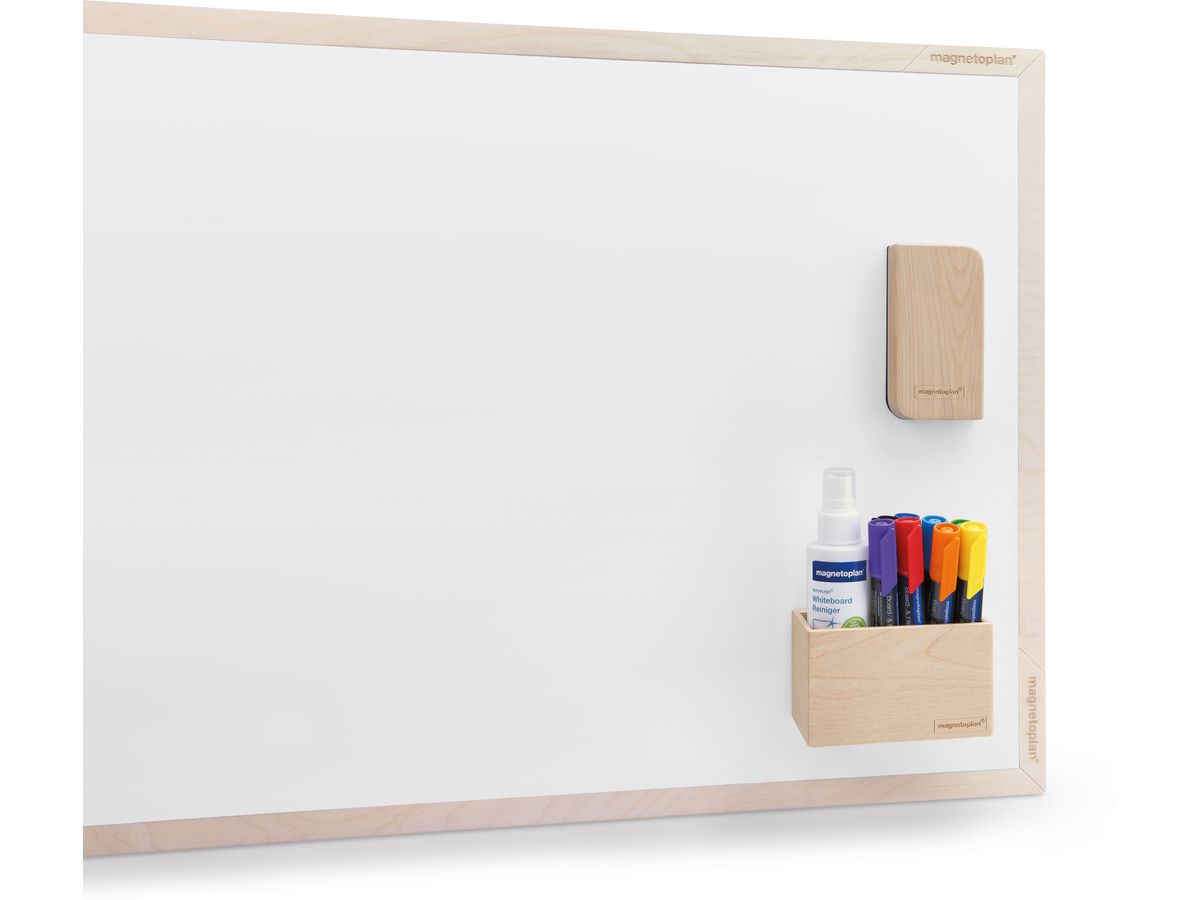 MAGNETOPLAN Tafellöscher, magnetisch 1228549 Wood Series,Birke 60x112x22mm (4013695067216)