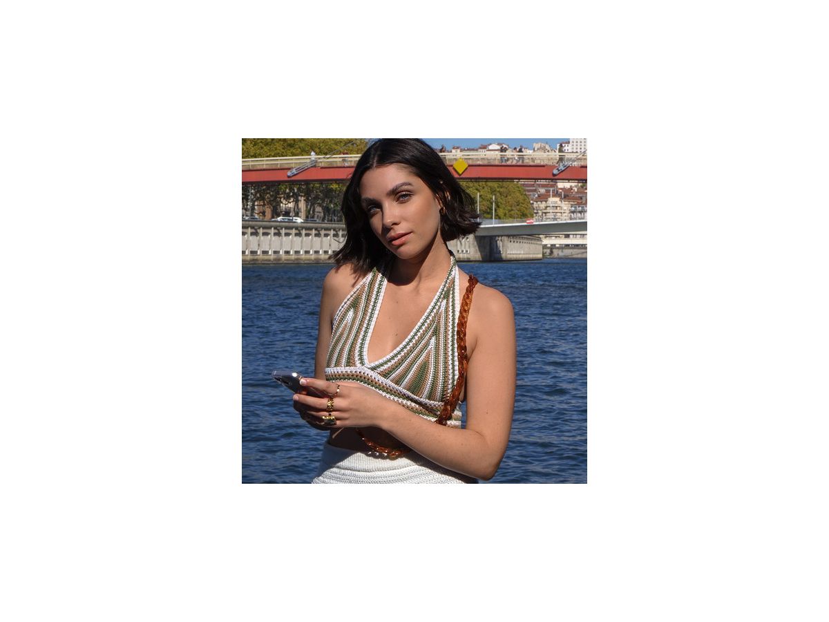 ZANAÉ Phone Necklace Tortoise Shell 17668 Mineral Spring red (3663838176681)