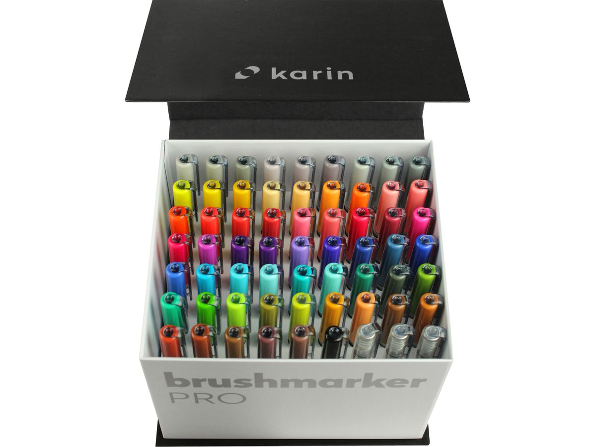 KARIN Brush Marker PRO 27C7 Mega Box 60 Farben (5904446025663)