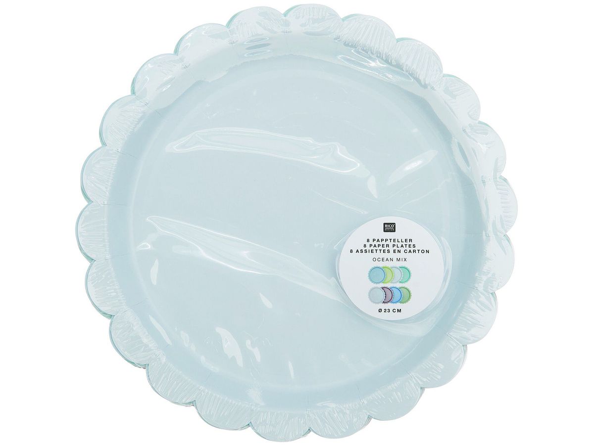 RICO DESIGN Papelle 23cm 401001 Mix Oceano 8 pezzi (4051271224875)