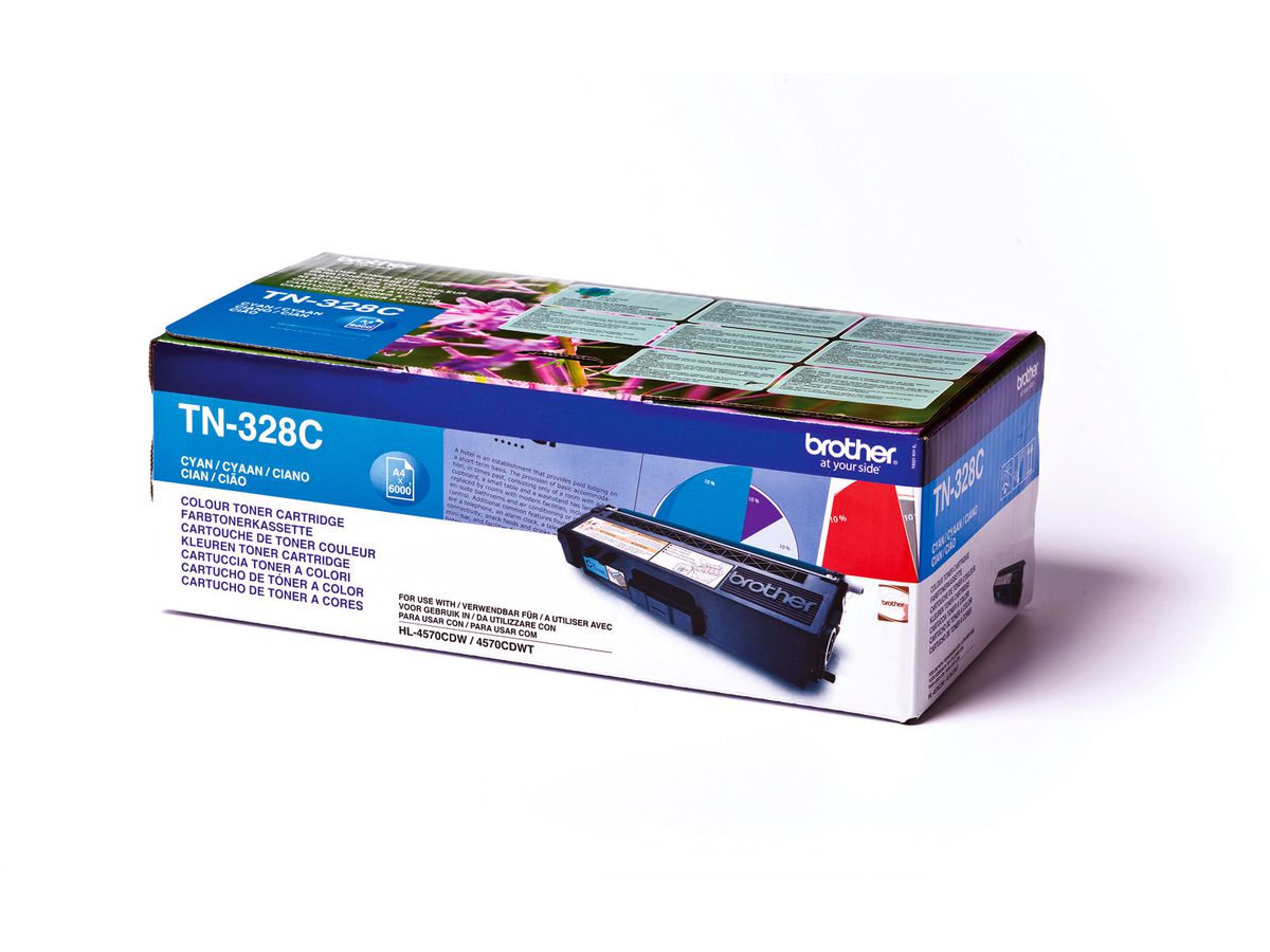 BROTHER Toner super HY cyan TN-328C HL-4570CDN 6000 pagine (4977766679435)