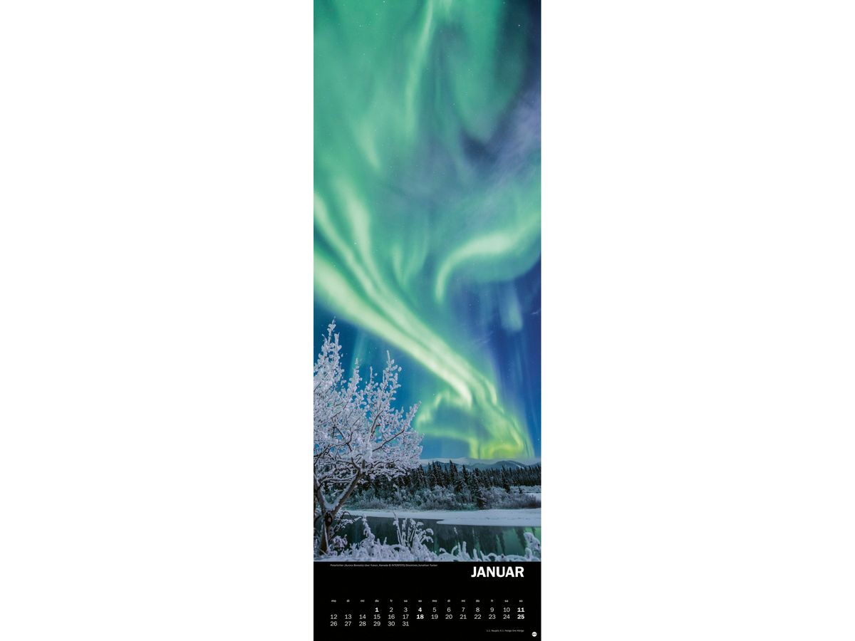 HEYE Bildkalender 2026 21903+26 Naturgewalten DE 24.5x69cm (9783756410736)