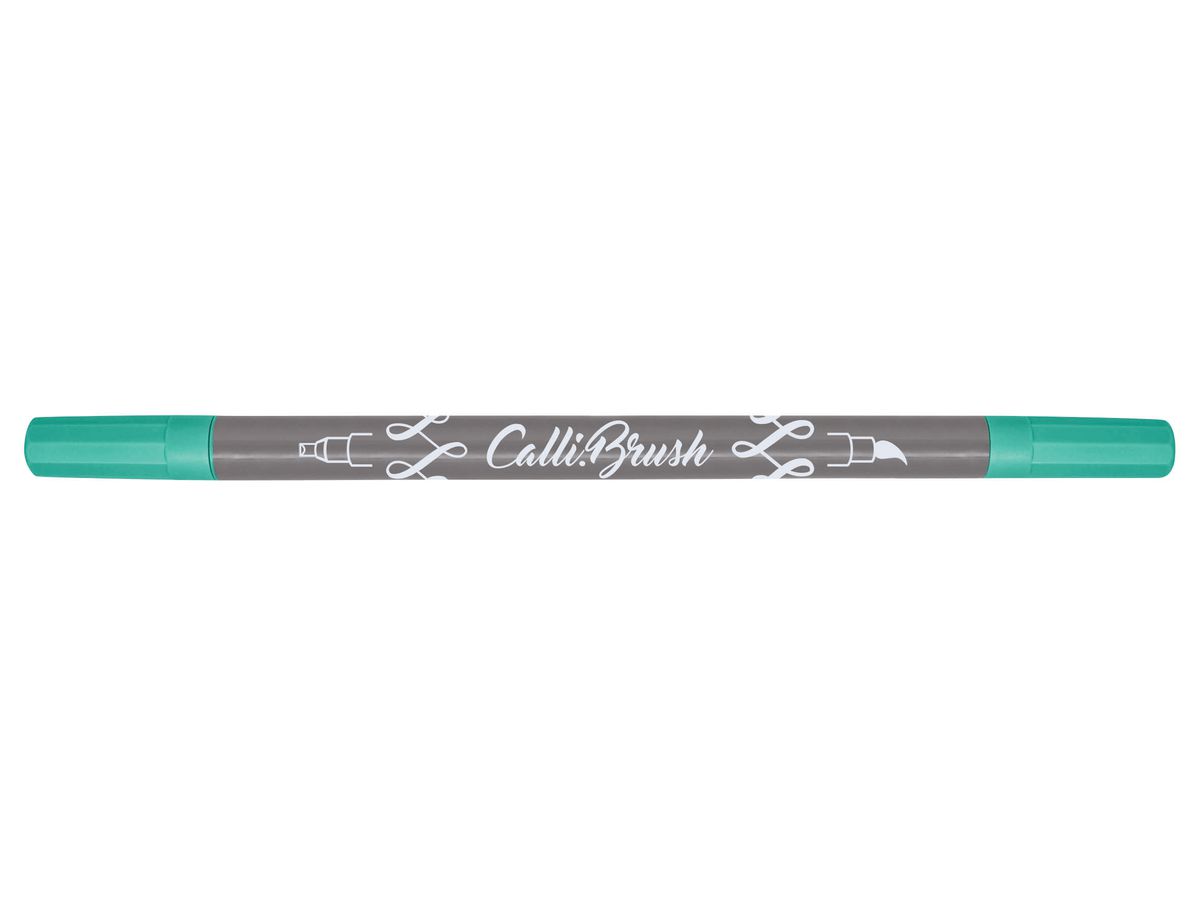 ONLINE Callibrush Pen Double Tip 2mm 19067/6 Turquoise (4014421190673)
