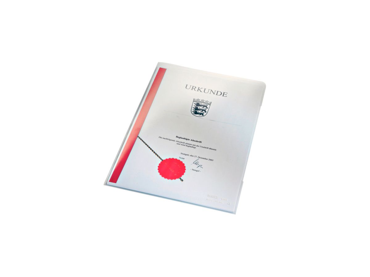 LEITZ Dossier Premium A4 41530003 transp., 0,15mm 100 pcs. (4002432443956)