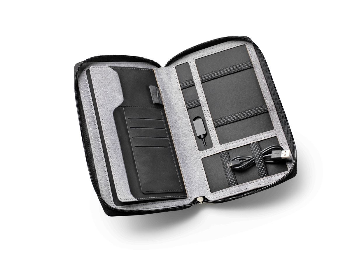 DUFCO Cartella con Powerbank 48-2006.000 4000 mAH, grigio (7612176079761)