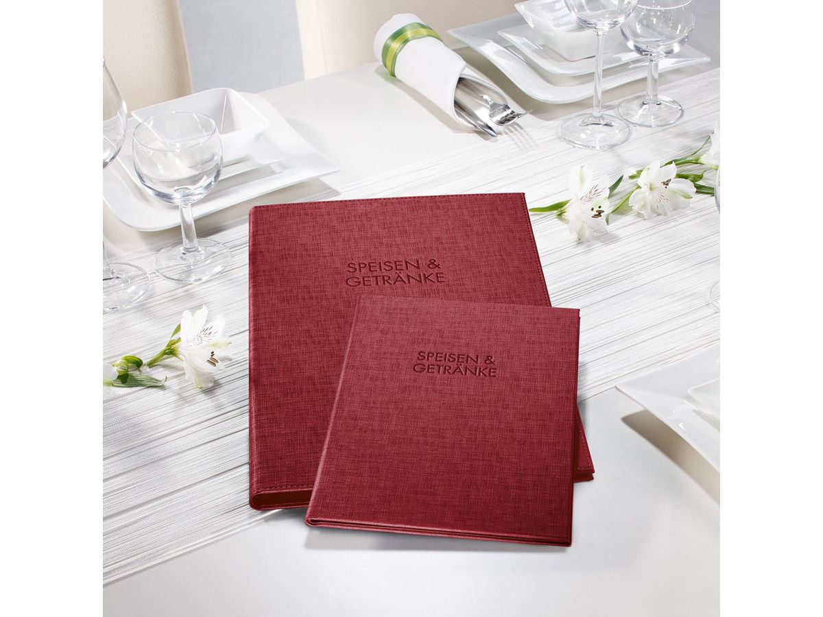 SIGEL Presentatore menu A5 SM113 2x 175x245x12, rosso (4004360827730)
