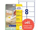 AVERY ZWECKFORM Universaletiketten 96,0x63,5mm L4745REV-25 weiss 240 Stk./25 + 5 Blatt (4004182047453)