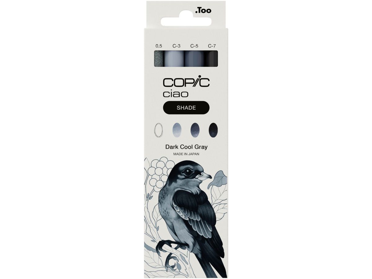 COPIC Marker Ciao Shade Set 22075422 Dark Cool Gray 4 pièces (4013695268071)