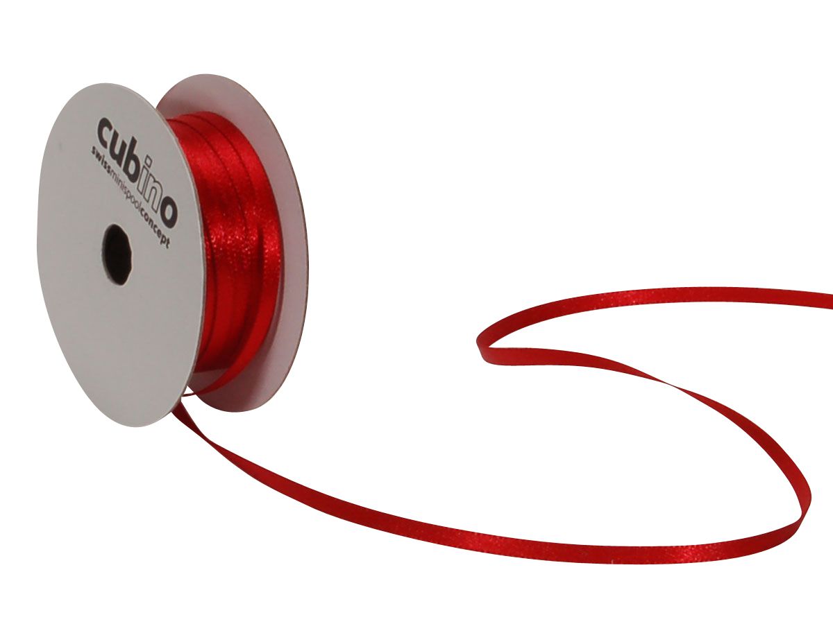SPYK Bande au satin Cubino 2082.0353 3mmx8m rouge (7611475157002)