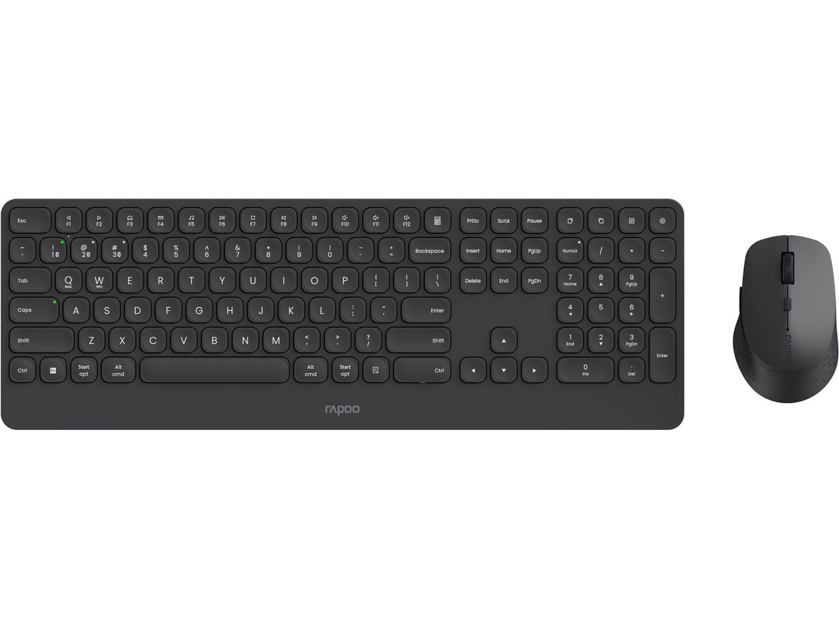 RAPOO 9390M Ultraslim Deskset 13134 Wireless Black (6940056131348)
