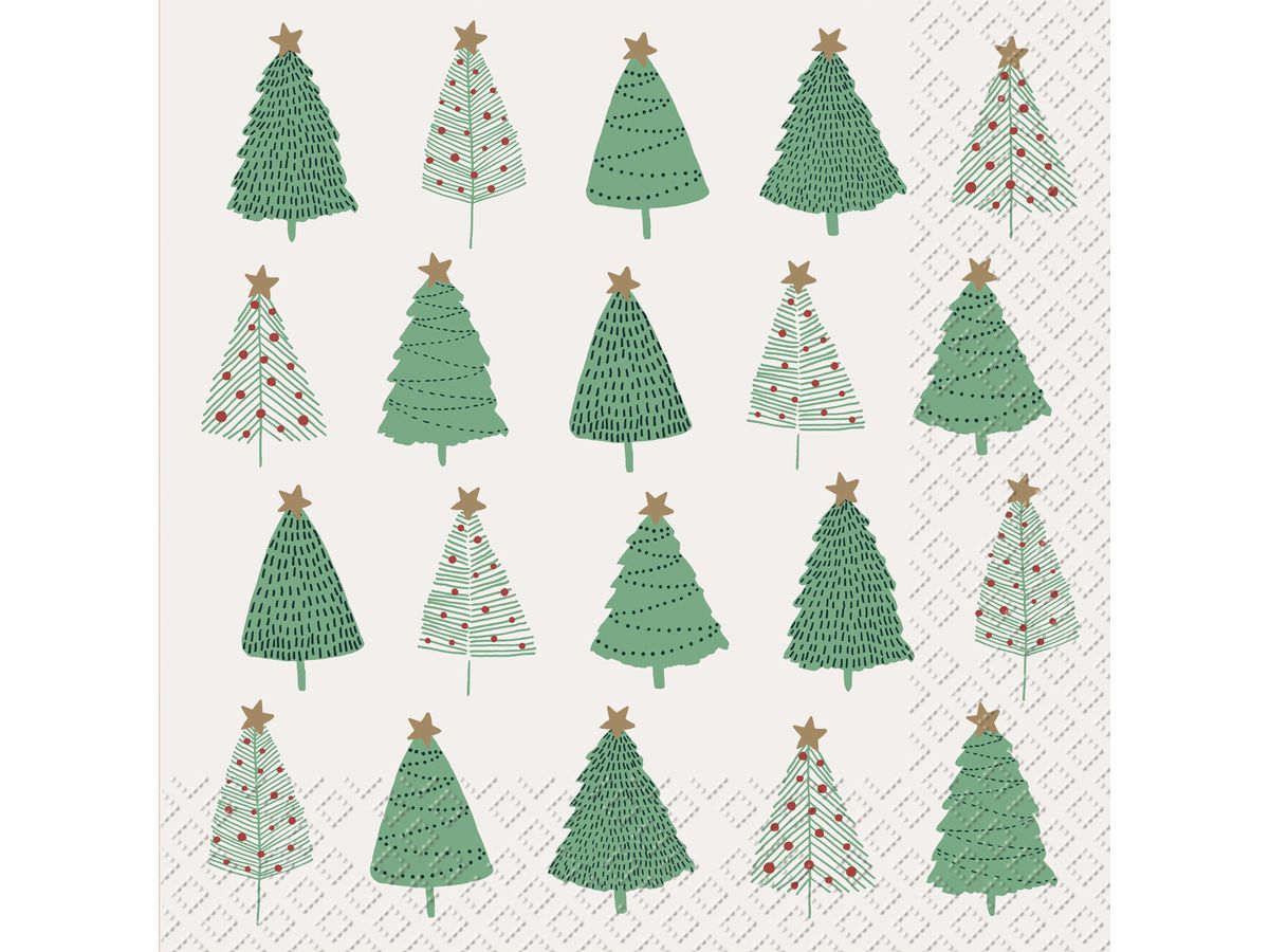 STEWO Serviettes Tino 33x33cm 2572614760 blanc 20 Stück (7630050812815)