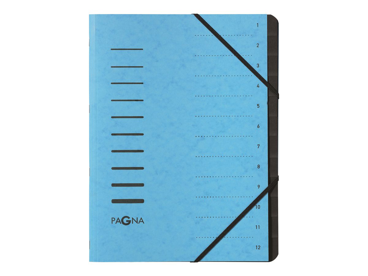 PAGNA Fächermappe Office A4 40059-18 hellblau 1-12 (4013951014312)