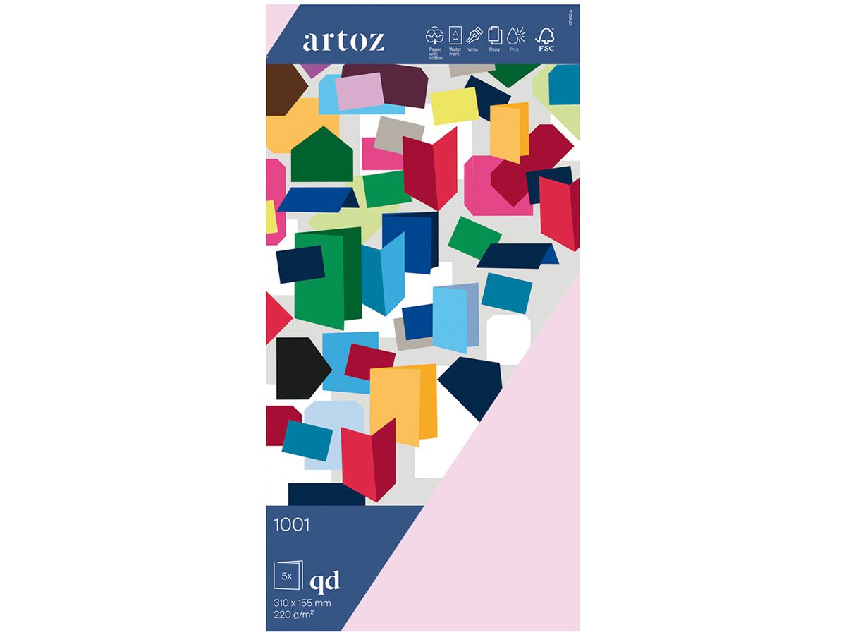 ARTOZ Cartes 1001 310x155mm 10745226-483 220g, fleur cerisier 5 feu. (7612996684251)