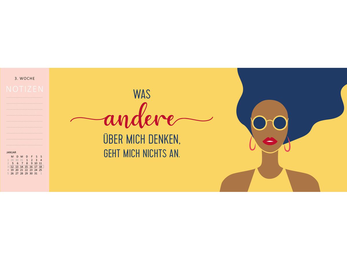 ARS EDITION Tischkalender 2026 13576 Tschüss DE 29.7x11.5cm (4014489135760)