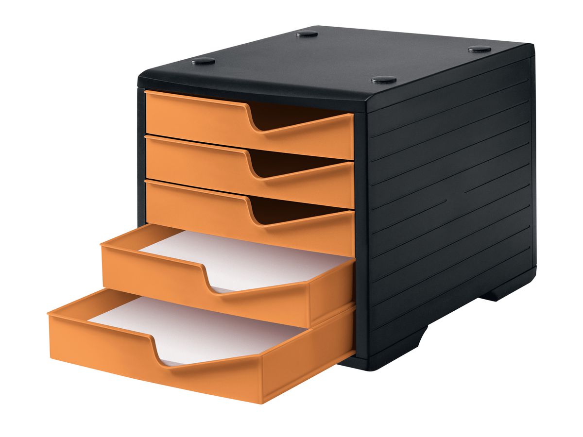 STYRO Styroswingbox 275-8430.419 noir/apricot 5 tiroirs (7612176086387)