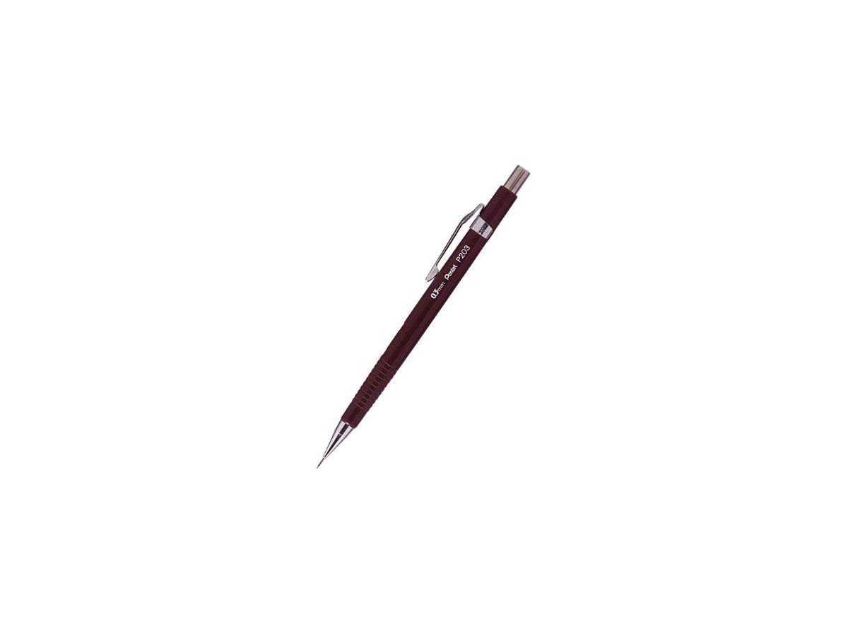 PENTEL Matita pressione 0.3mm P203-E marrone con gomma cancellare (3474372203005)
