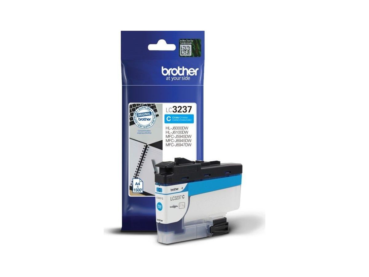 BROTHER Cartouche d'encre cyan LC-3237C MFC-J5945DW 1500 pages (4977766788014)