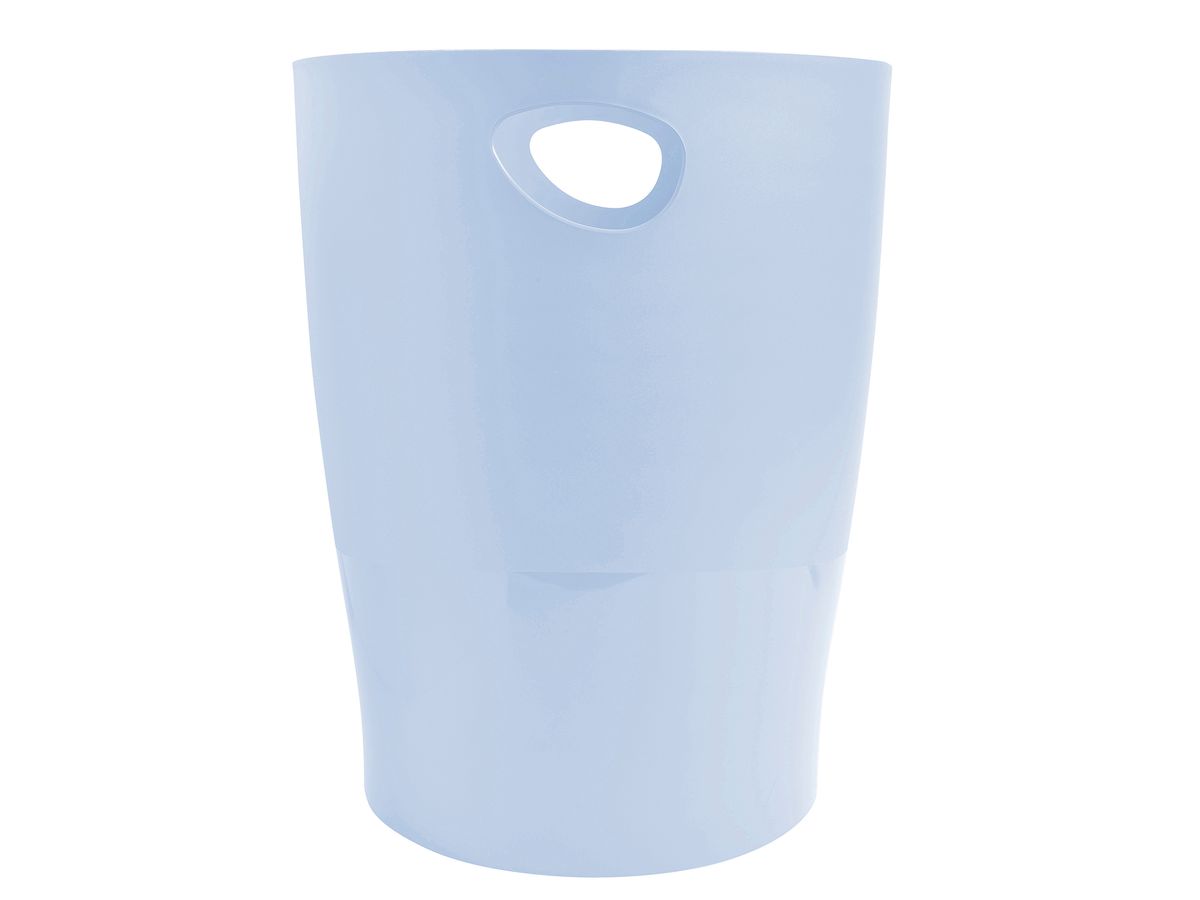 EXACOMPTA Corbeille à papier Ecobin 15 l 45362D Aquarel, bleu pastel (9002493037366)