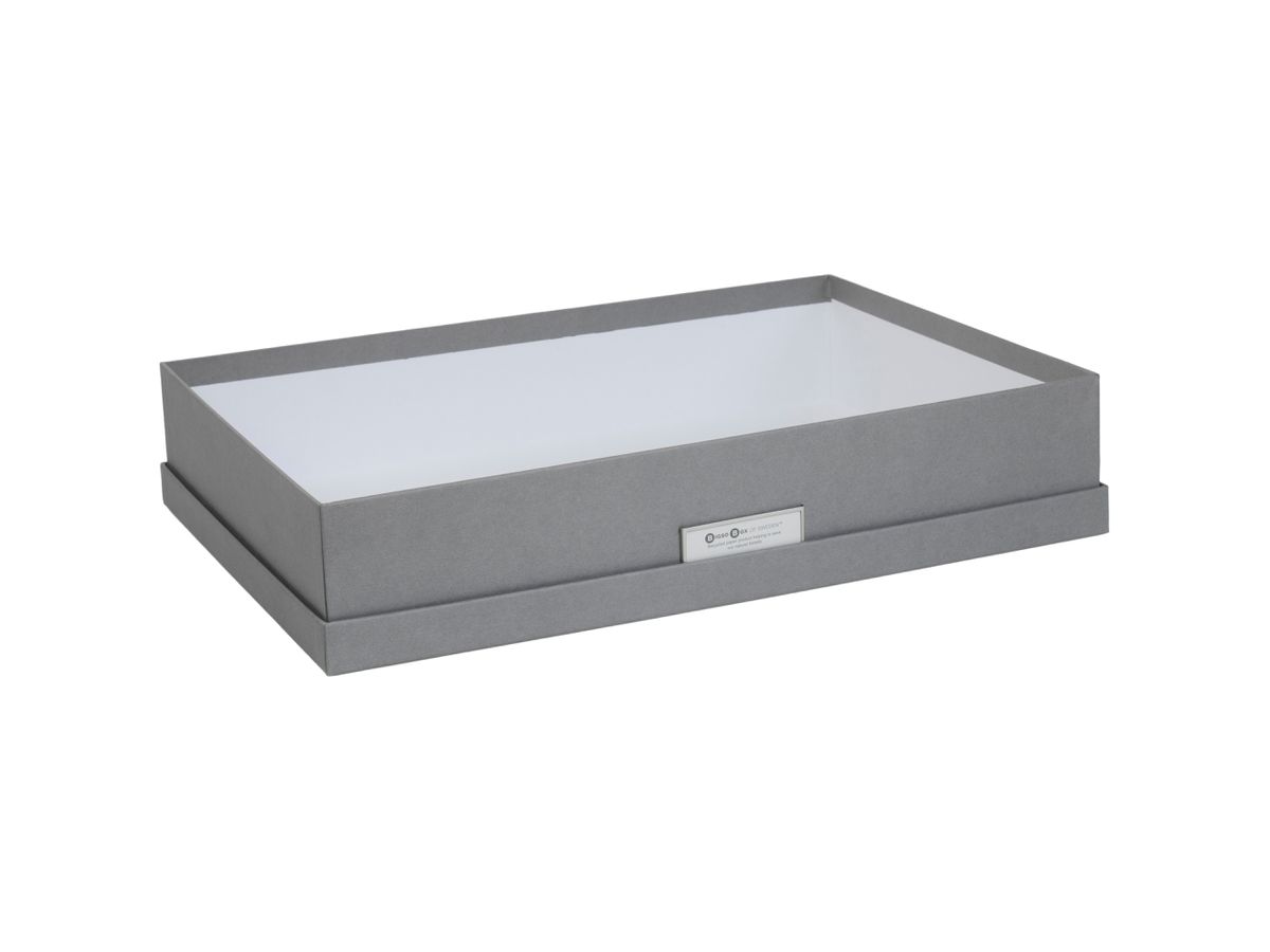 BIGSO BOX OF SWEDEN Boîte de rangement Sverker 934154141 gris 43.5x31x8.5cm (7330061934413)