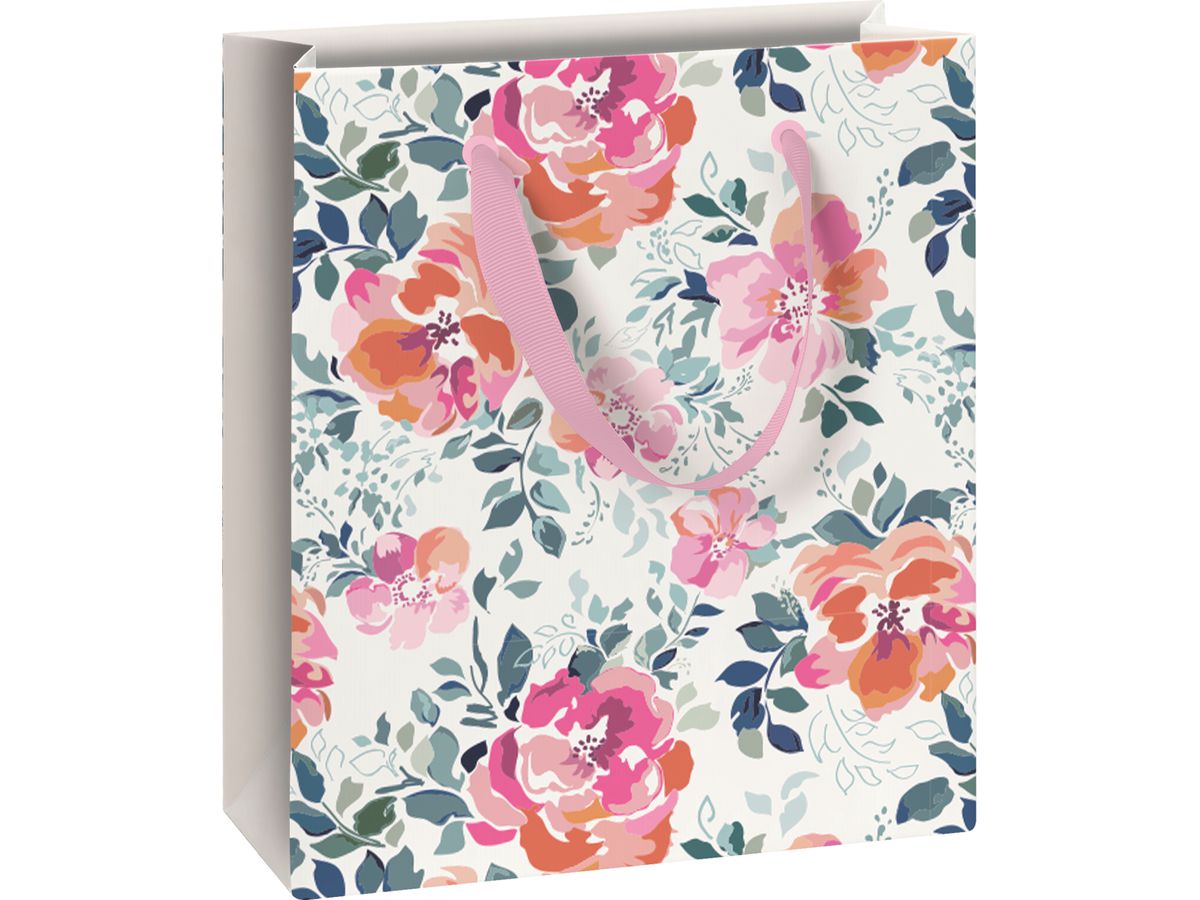 STEWO Geschenktasche Roses 2543513945 grün 18x8x21cm (7630050887301)