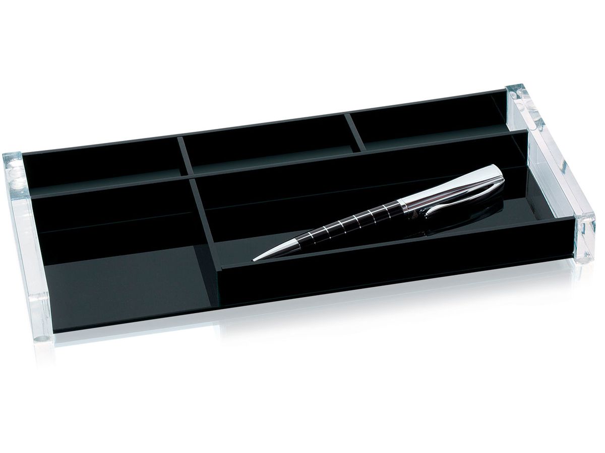 WEDO Porte-crayons EXKLUSIV 601601 27x12.5x3cm acryl noir/trans. (4003801804439)