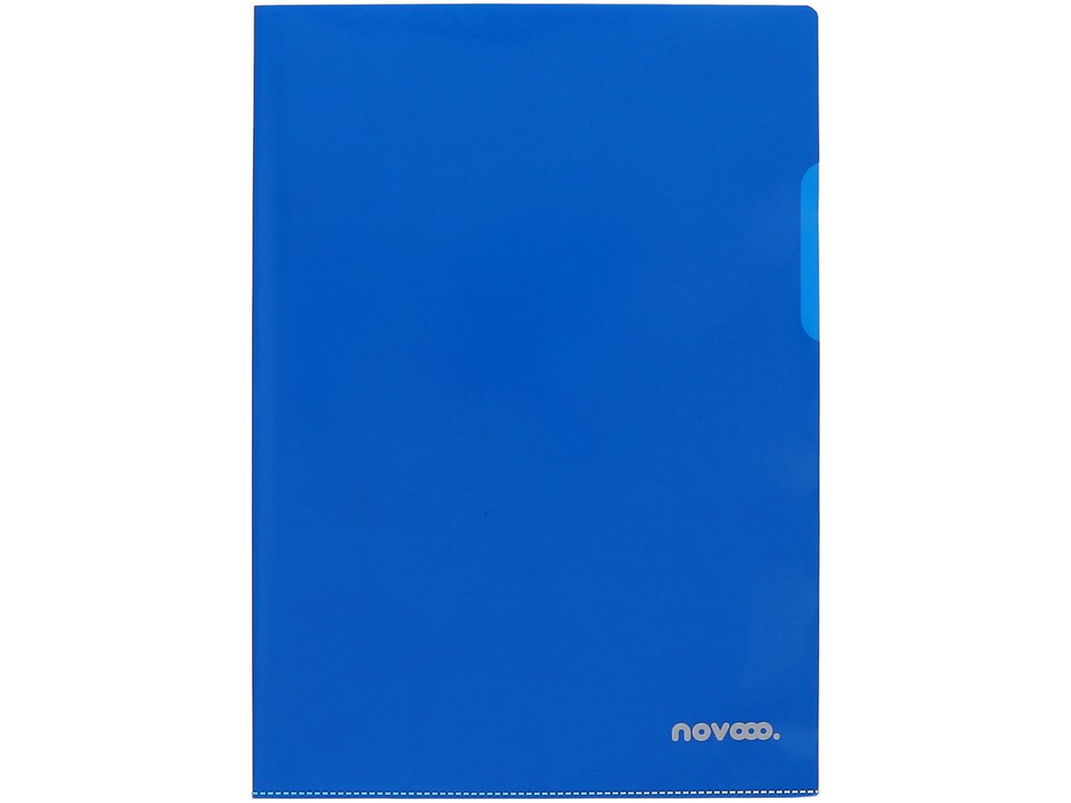 NOVOOO Pro Sichtmappen 140my A4 400197666 blau glatt 10 Stück (9010729003443)
