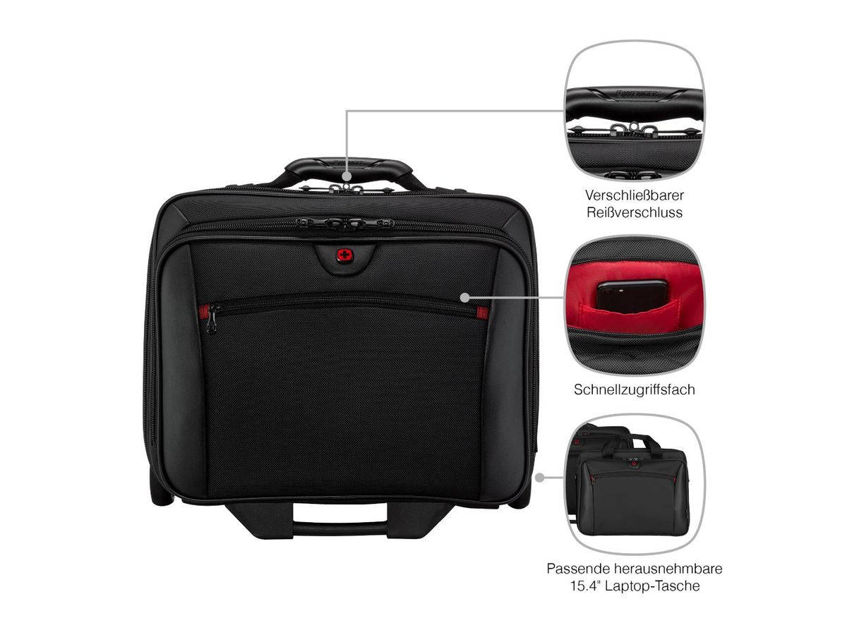 WENGER Potomac Trolley B-600661 removeable 17inch Slimcase (7613329008195)