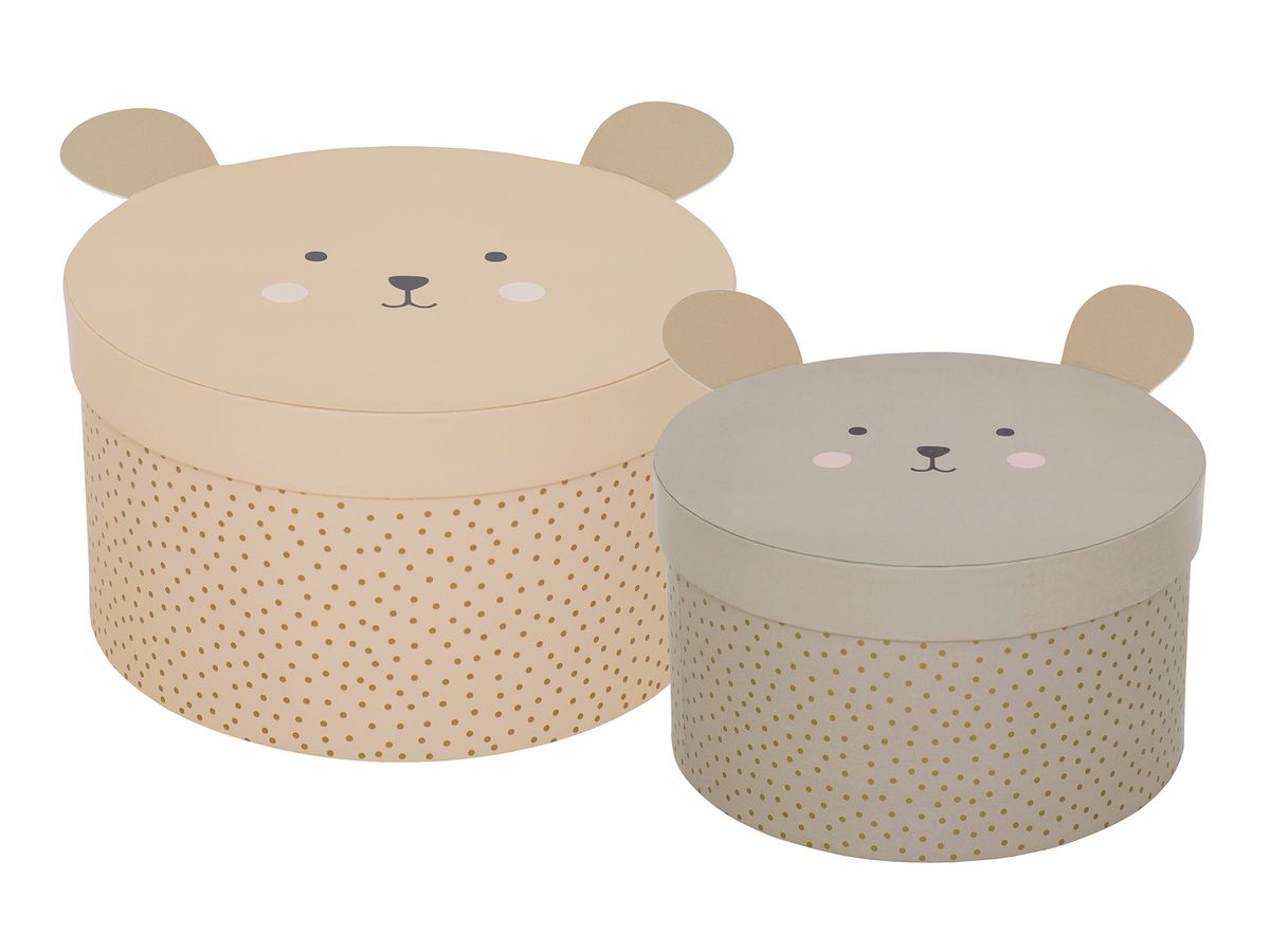 JABADABADO Aufbewahrungsbox A3222 Teddy, 2 assortiert (7332599032227)