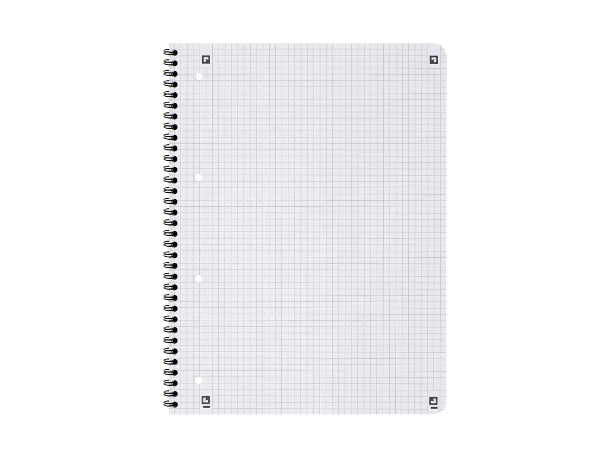 OXFORD Collegeblock Touch A4+ 400121610 nero, quadrettato 90g 80 fogli (4006144014848)