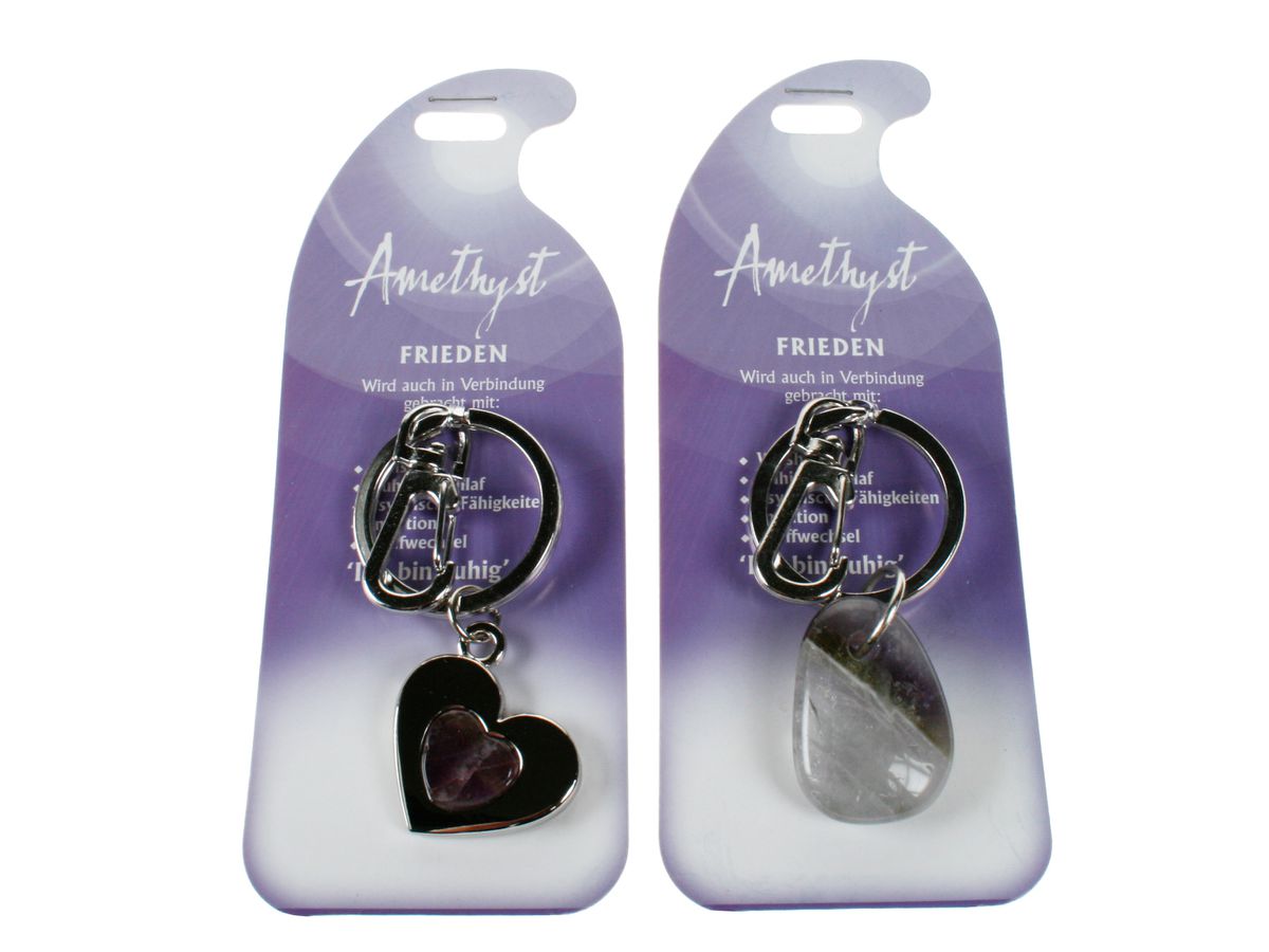 ROOST Porte-clé Paix G236 Améthyste 2 sujets ass. (9002663652368)