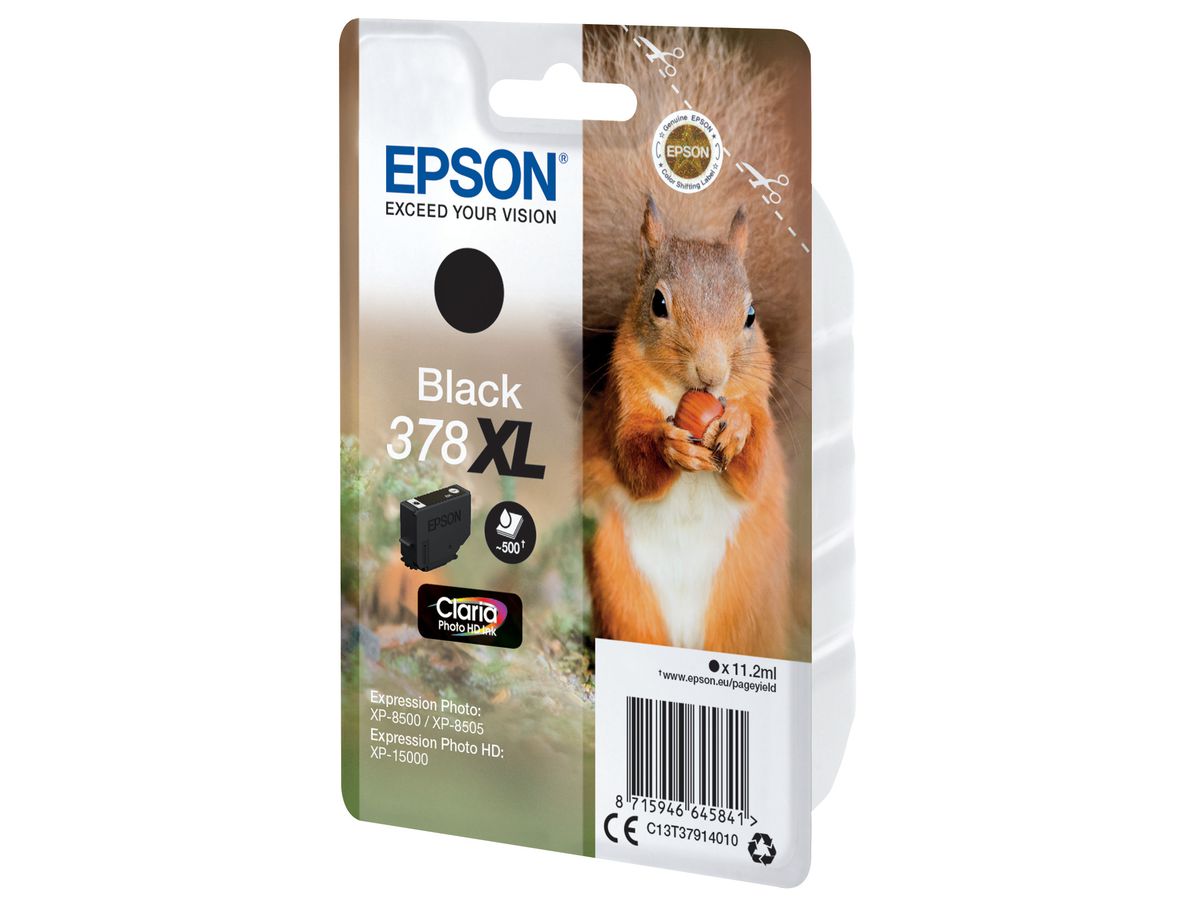 EPSON Cart. d'inchiostro 378XL nero T379140 XP-8500/8505/15000 500 pagine (8715946645841)