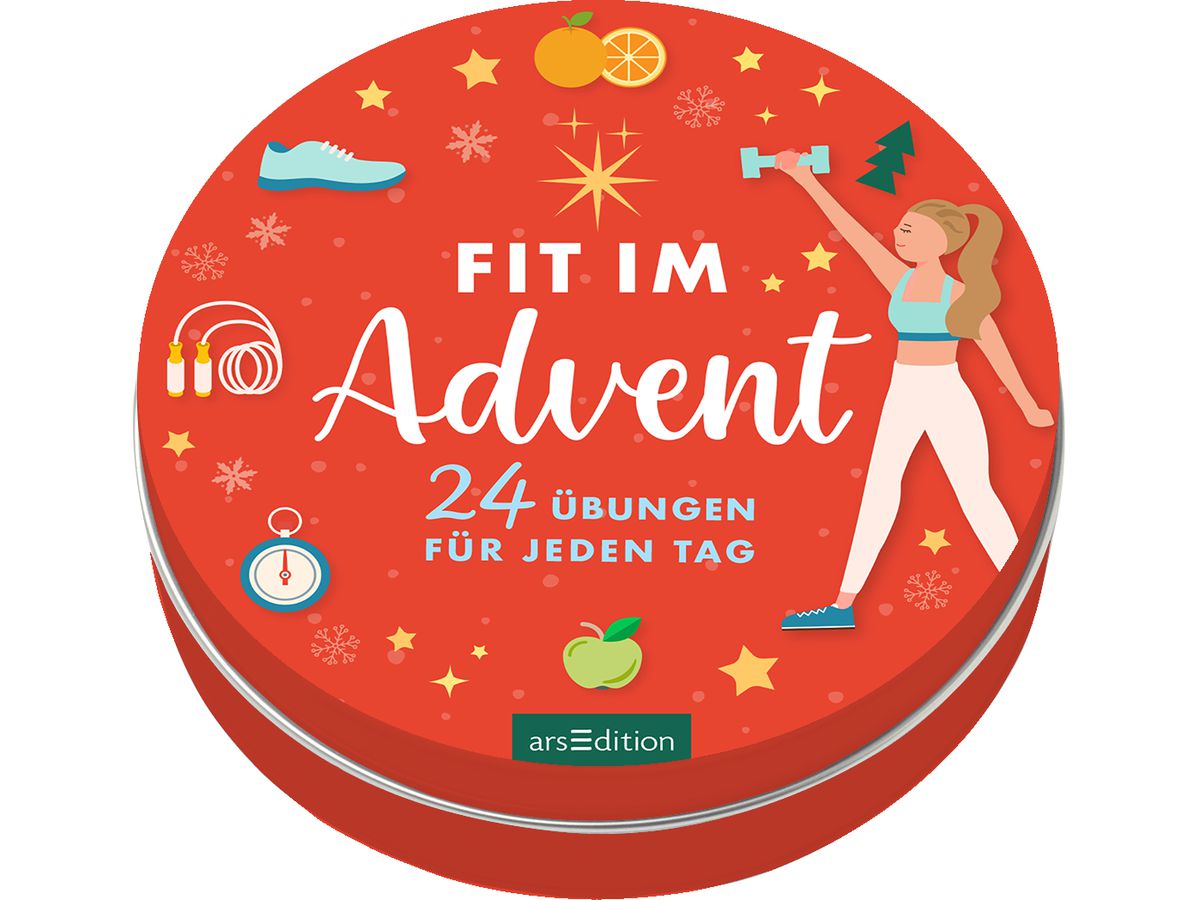 ARS EDITION Adventskalender in der Dose 134930 Fit im Advent (9783845849300)