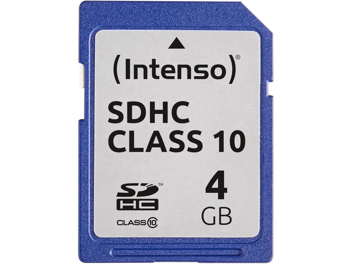INTENSO SDHC Card Class 10 4GB 3411450 (4034303016037)