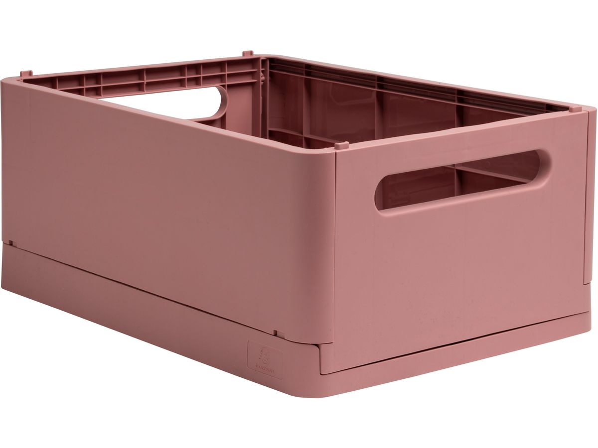 EXACOMPTA Boîte pliable Skandi A4+ 27238D Maxi rose pastel 375x40x275mm (9002493272385)