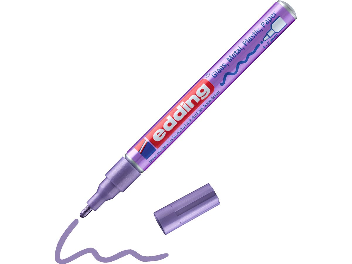 EDDING Paintmarker 751 CREA 1-2mm 751-78 CREA violett-metallic (4004764953820)