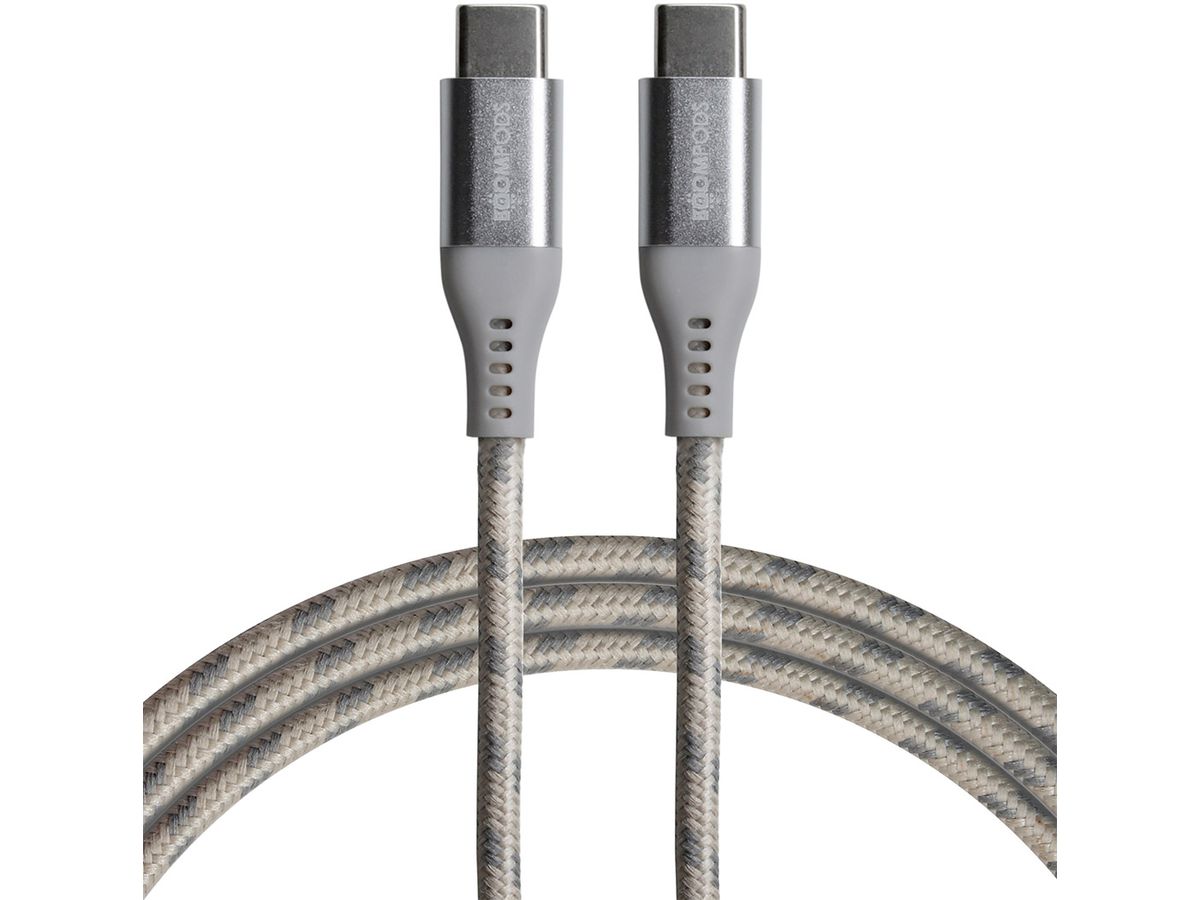 BOOMPODS Tide USB-C to USB-C Cable TCCCTI titanium (5081304399095)