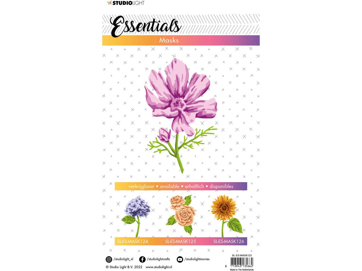 SIZZIX Masque 15x21x0.1cm MASK123 Fleur (8713943135662)