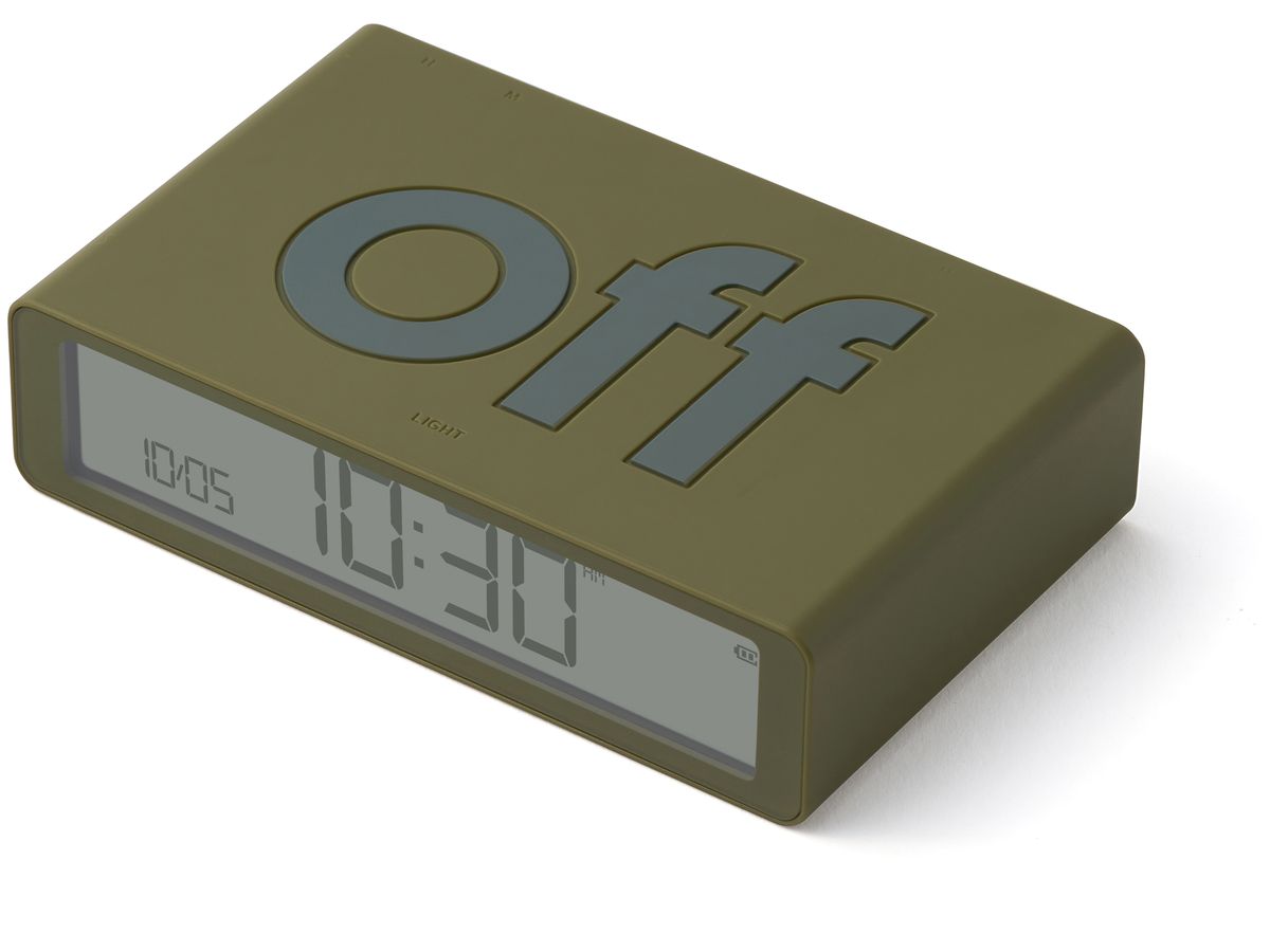 LEXON Sveglia Flip Classic LR157K9 cachi, USB-C (3660491209435)