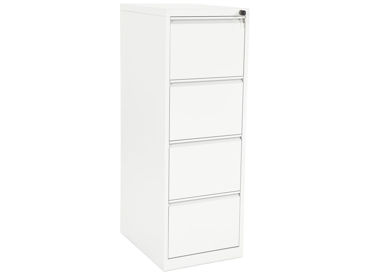 EDGY Armoire à portes battantes 3404/9003 4 tiroirs étroits,blanc (7630006743026)