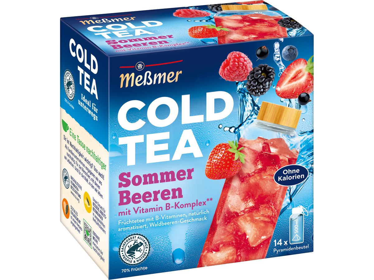 MESSMER Cold Tea Sommer-Beere 10764300 Beutel 2.75g, 14 Stk. (4002221047709)