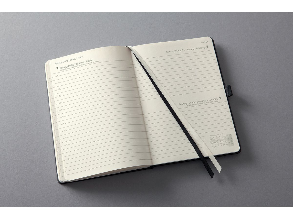 CONCEPTUM Calendario giornaliero 2026 C2610 1G/1P nero 14.8x21.3cm (4004360772757)