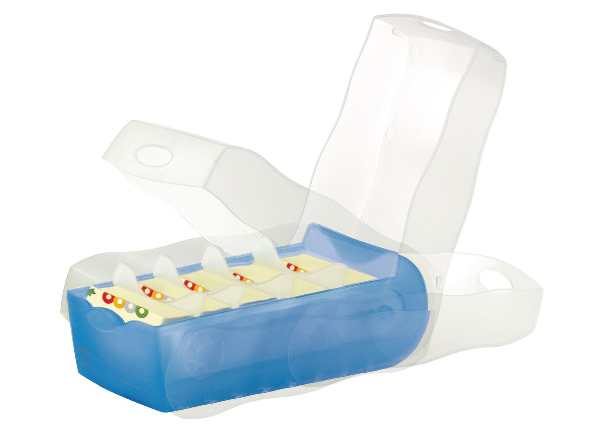 HAN Karteibox Croco A7 997-643 blu 12.1x8.5x24.6cm (4012473997035)