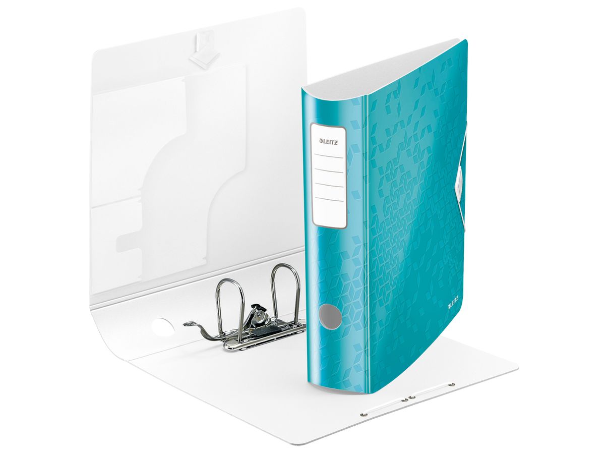 LEITZ Raccoglit. WOW Act. 180° 8.2cm 11060051 ice blue A4 (4002432105281)
